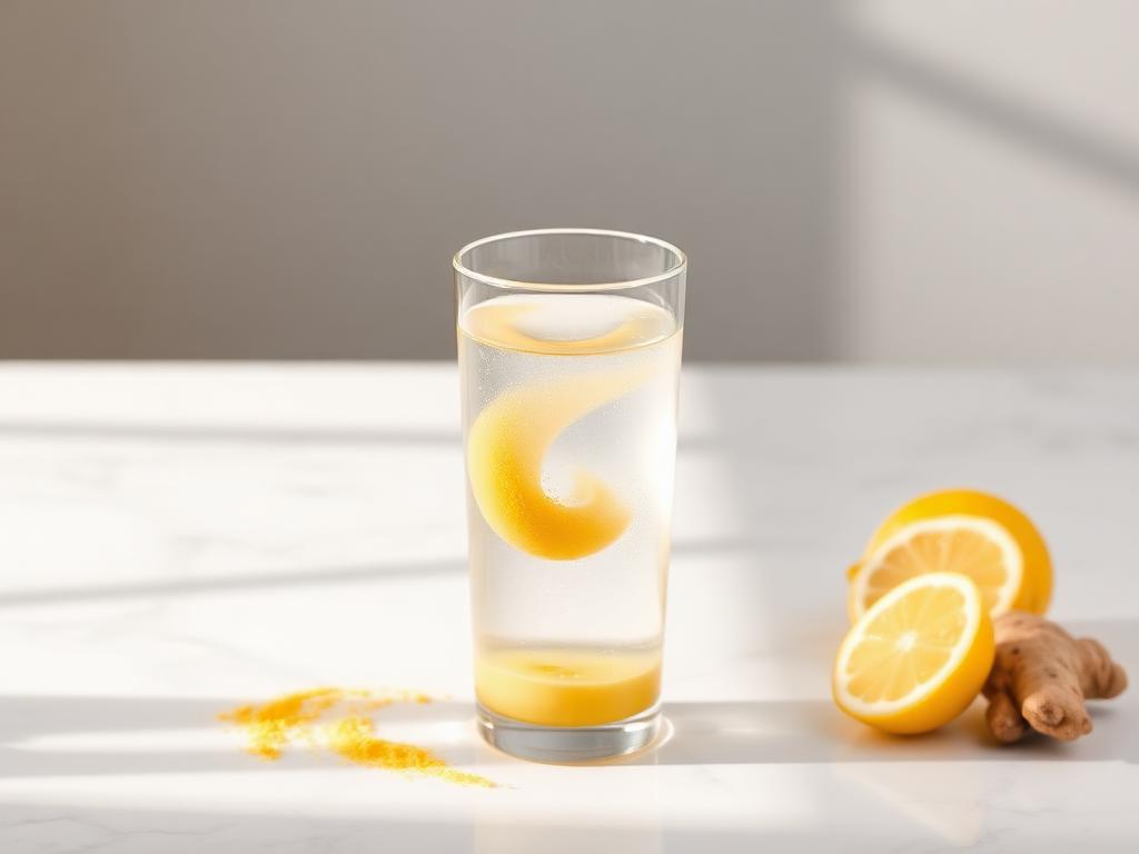 God Morgen-pulver som røres ut og løses opp i et glass vann